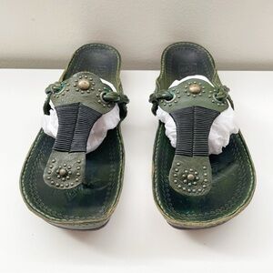 Ash Studded Embellished boho sandals thongs flip flops leather hippie wrapped 40